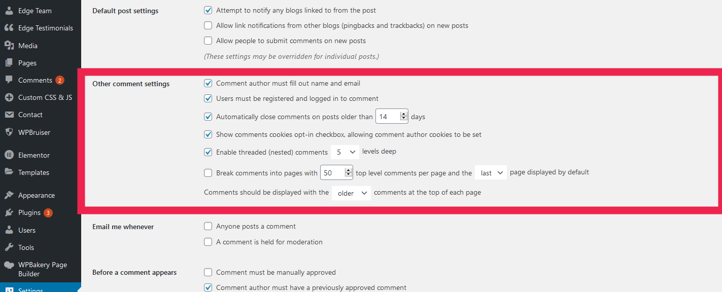 require_registration_leave_comment_prevent_spam_settings_wordpress