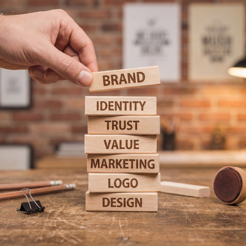 logo design vs brand identity